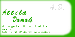 attila domok business card